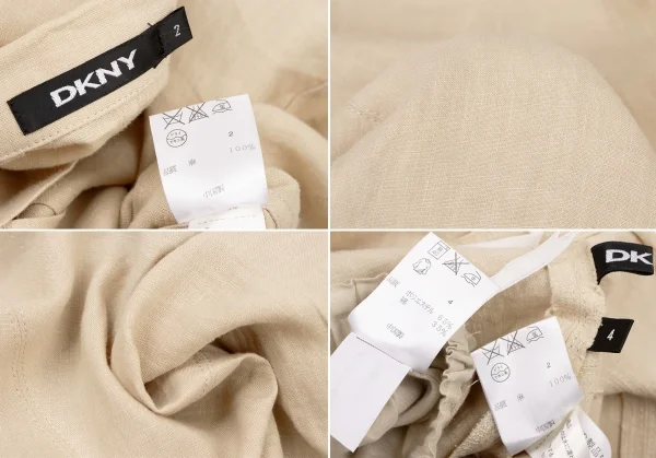 ダナキャランDKNY リネンセットアップ ベージュ2 4 K-137522_020