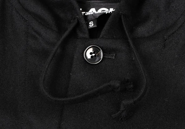 BLACK COMME des GARCONS Back Tuck Wool Hoodie Jacket K-137550_005