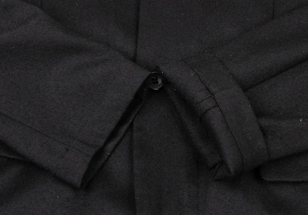 BLACK COMME des GARCONS Back Tuck Wool Hoodie Jacket K-137550_008