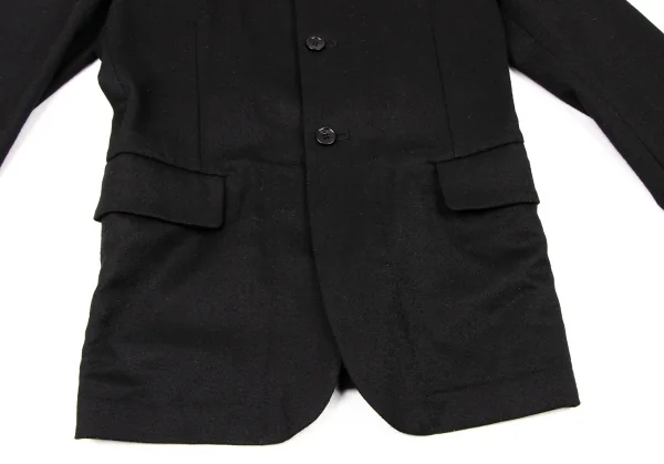 BLACK COMME des GARCONS Back Tuck Wool Hoodie Jacket K-137550_009