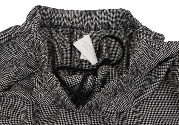 BLACK COMME des GARCONS Wool Houndstooth Dropped Crotch Pants K-137552_004