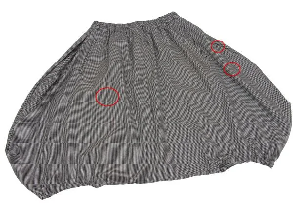 BLACK COMME des GARCONS Wool Houndstooth Dropped Crotch Pants K-137552_006