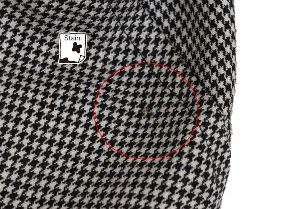 BLACK COMME des GARCONS Wool Houndstooth Dropped Crotch Pants K-137552_009