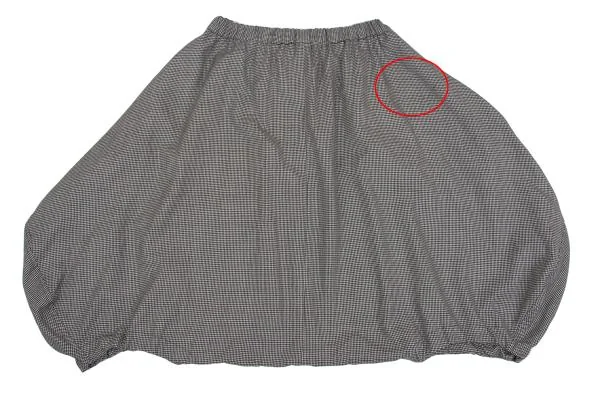 BLACK COMME des GARCONS Wool Houndstooth Dropped Crotch Pants K-137552_011