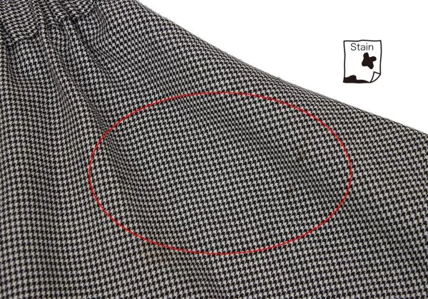 BLACK COMME des GARCONS Wool Houndstooth Dropped Crotch Pants K-137552_012