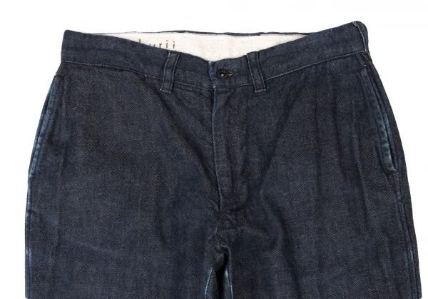 45rpm bakkurii Cotton Hem Buttons Denim Pants K-137579_002