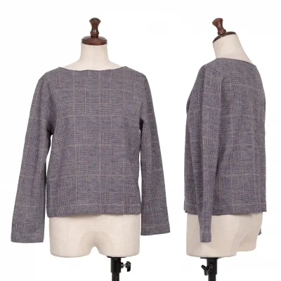 45R Check Wool Top