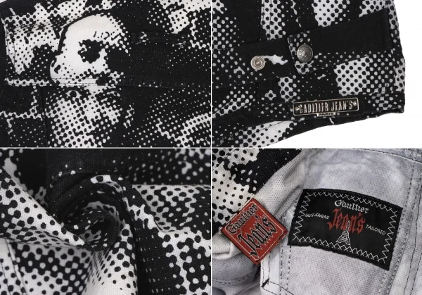 GAULTIER JEAN'S Printed Zip Up Trucker Jacket K-137688_020