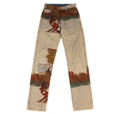 GAULTIER JEAN'S Printed Reversible Jeans