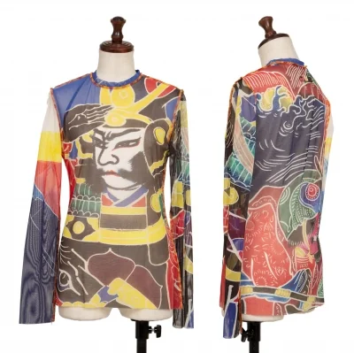 Jean-Paul GAULTIER FEMME Samurai Printed Mesh T Shirt