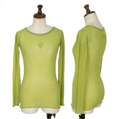 Jean Paul GAULTIER SOLEIL Logo Printed Mesh Top