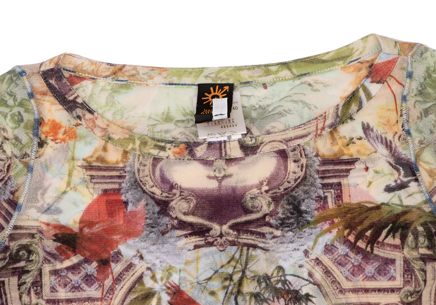 Tシャツ・カットソー JeanPaul GAULTIER Printed tulle The Wood top Jean Paul Gaultier - Jean Paul Gaultier | The Gaultier Tulle Top