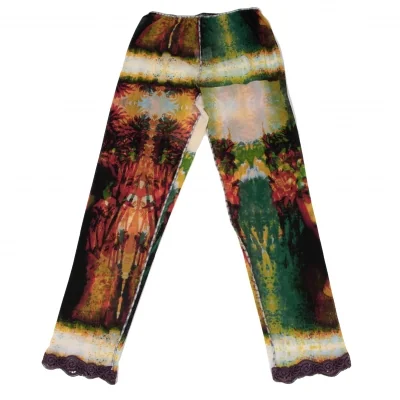 Jean-Paul GAULTIER MAILLE Psychedelic Print Mesh Pants