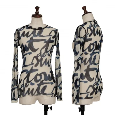 Jean-Paul GAULTIER MAILLE FEMME Printed Mesh T Shirt