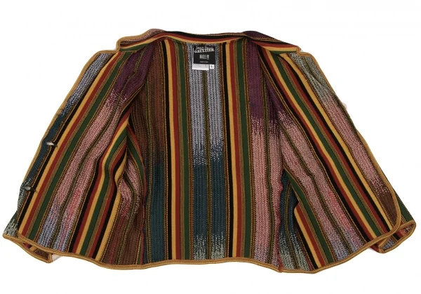 Jean-Paul GAULTIER MAILLE FEMME Jacquard Stripe Knit Jacket K-137760_015