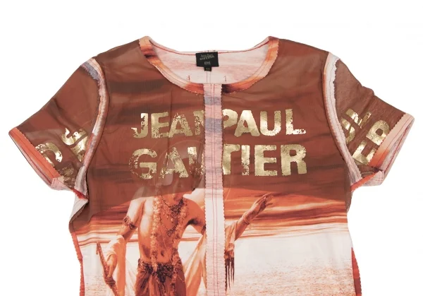 Jean-Paul GAULTIER HOMME Shoulder Pad Pinking Cut T Shirt K-137766_002