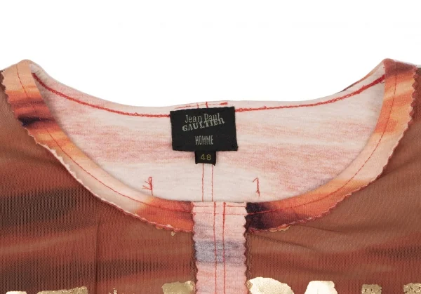 Jean-Paul GAULTIER HOMME Shoulder Pad Pinking Cut T Shirt K-137766_003