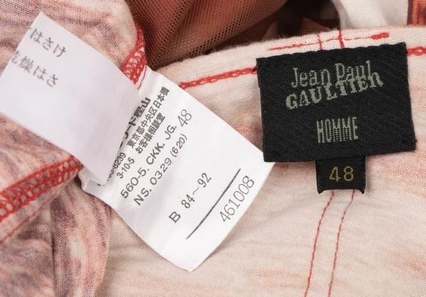 Jean-Paul GAULTIER HOMME Shoulder Pad Pinking Cut T Shirt K-137766_019