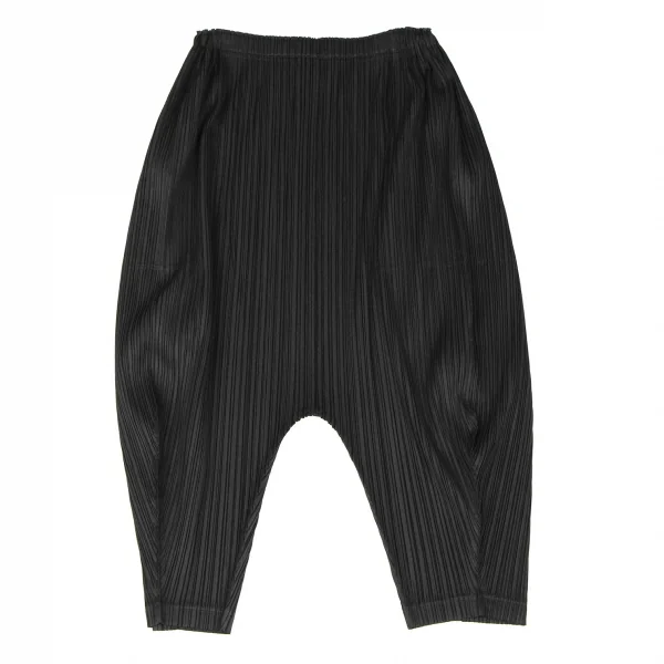 PLEATS PLEASE Dropped Crotch Pants Black 3 K-137799_001