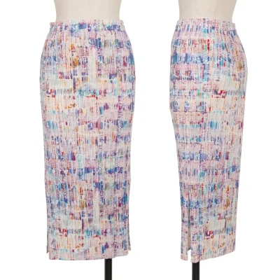 PLEATS PLEASE Faint Print Pleated Skirt 