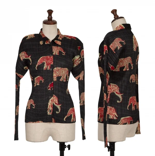 PLEATS PLEASE Elephant Printed Pleats Shirt & Skirt K-137812_002