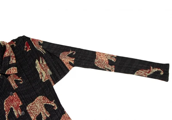 PLEATS PLEASE Elephant Printed Pleats Shirt & Skirt K-137812_007