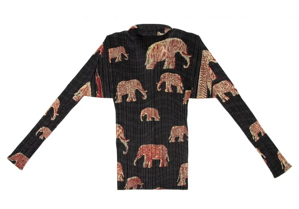 PLEATS PLEASE Elephant Printed Pleats Shirt & Skirt K-137812_010