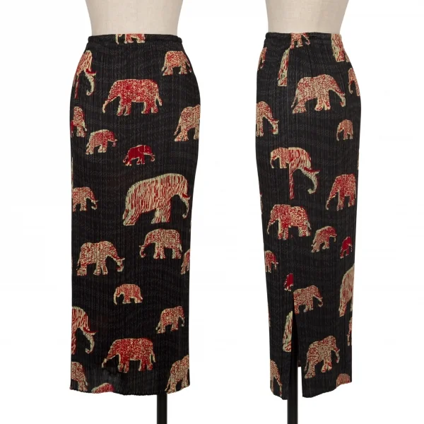 PLEATS PLEASE Elephant Printed Pleats Shirt & Skirt K-137812_012