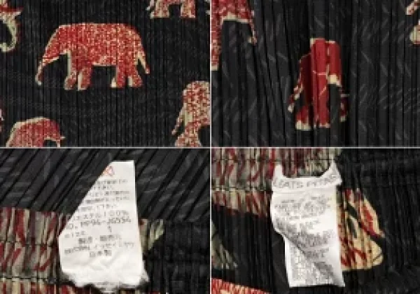 PLEATS PLEASE Elephant Printed Pleats Shirt & Skirt K-137812_020