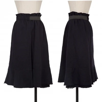 tricot COMME des GARCONS Wool Elastic Waist Half Wrap Skirt