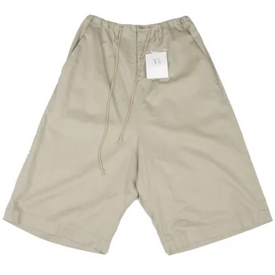 Y's BORN PRODUCT Cotton Drawstring Dropped Crotch Pants