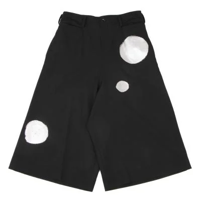 Yohji Yamamoto NOIR Wool Gaba Dot Printed Wide Pants