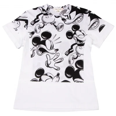 COMME des GARCONS×Disney Mickey Mouse Print Switching T Shirt