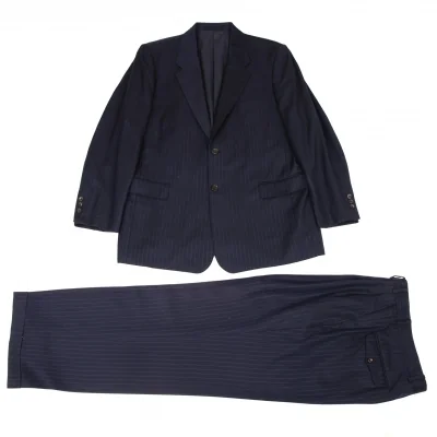 Papas GUABELLO SUPER130'S Wool Striped Jacket & Pants