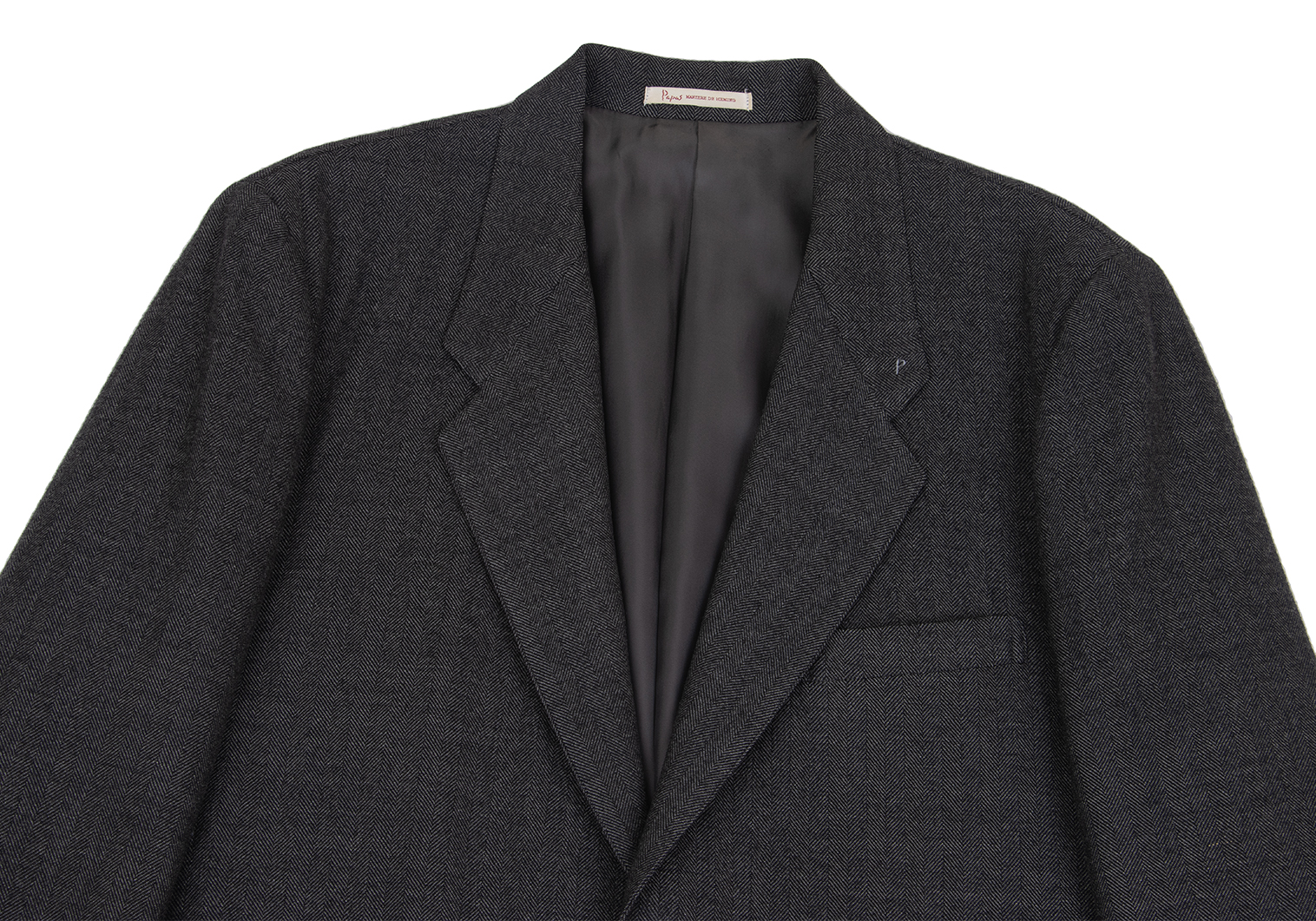 美品 Papas パパス ウール ジャケット コート M グレー