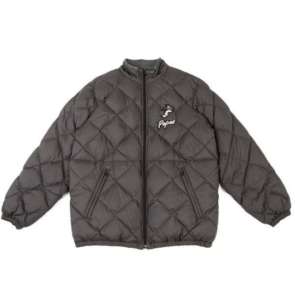 Papas Quilted Down Jacket Charcoal L K-137925_001