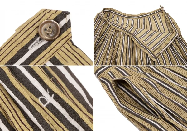 45R Cotton Stripe Sleeveless Blouse & Skirt K-137961_015