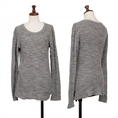 45R Marbled Cotton Rib Knit Top