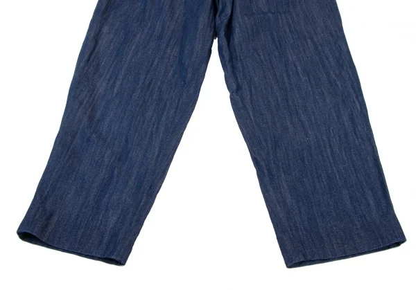 ☆値下げしました☆45R 45rpm コットンリネンパンツ 45rpm 45R コットンリネンデニムパンツ ブルー1 | DCブランド