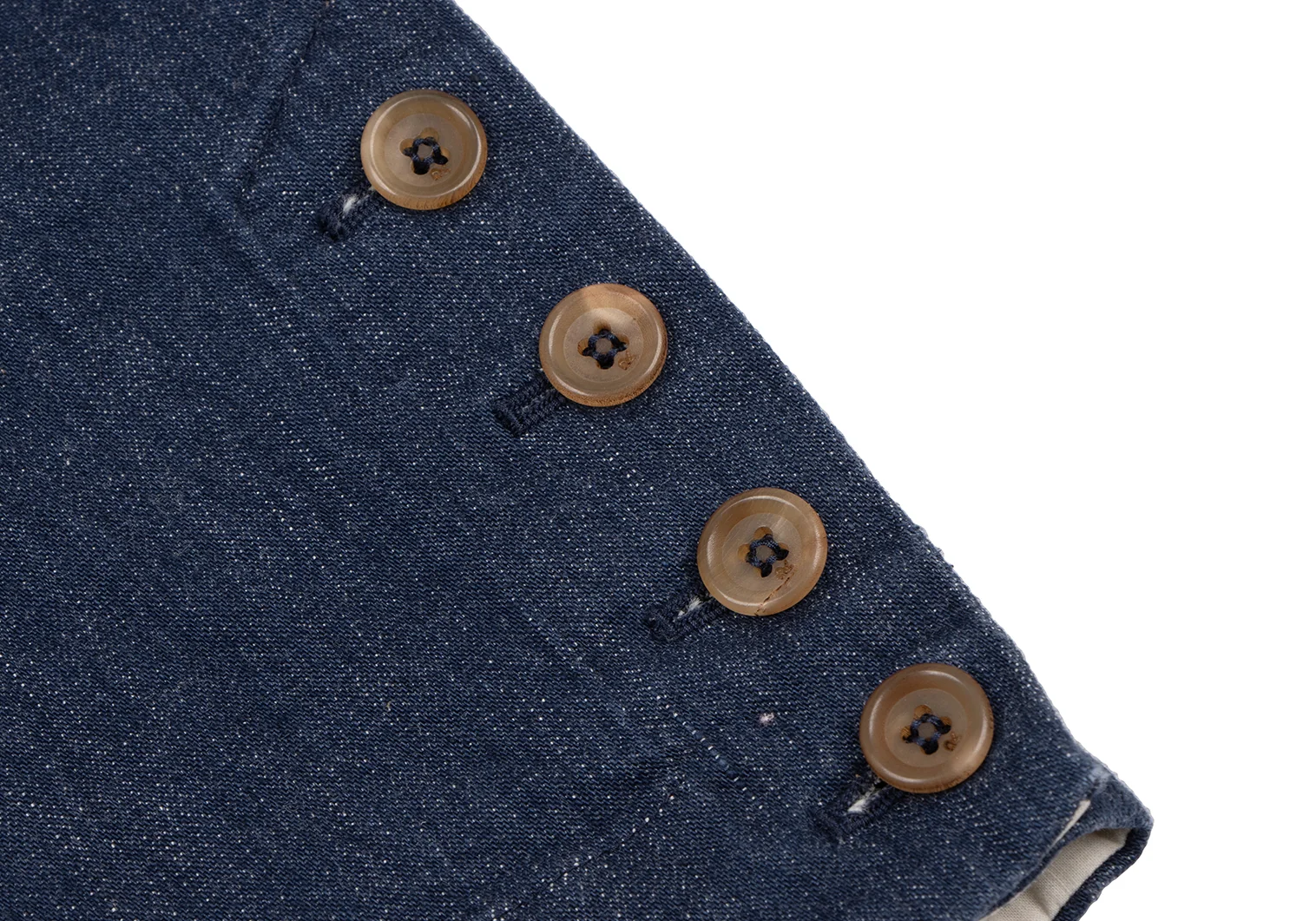 ★美品45R「コットンリネンゴマデニムのドレス」0日本製 45R/フォーティファイブアール】20SSコットンリネンゴマデニムの