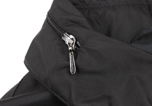 ミュウミュウMIU MIU ナイロンポケットデザインダブルジップコート 黒42 K-137995_004