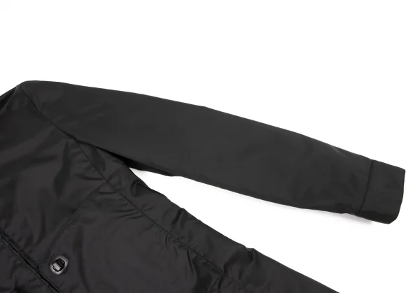 ミュウミュウMIU MIU ナイロンポケットデザインダブルジップコート 黒42 K-137995_009