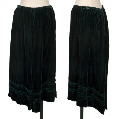 COMME des GARCONS Product Washed Hem Tape Velor Skirt