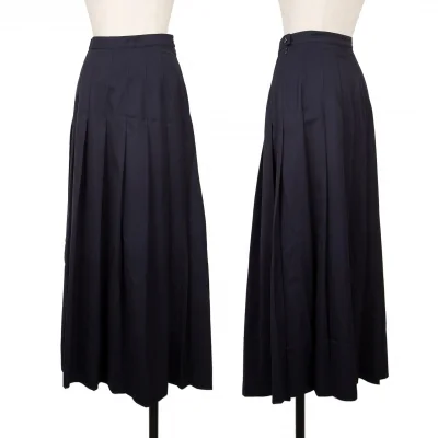 agnes b. Wool gabardine Pleats Skirt