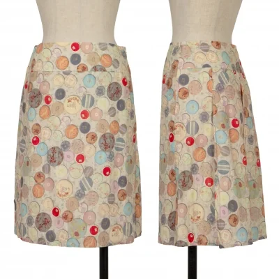 Paul Smith BLACK Button Printed Skirt