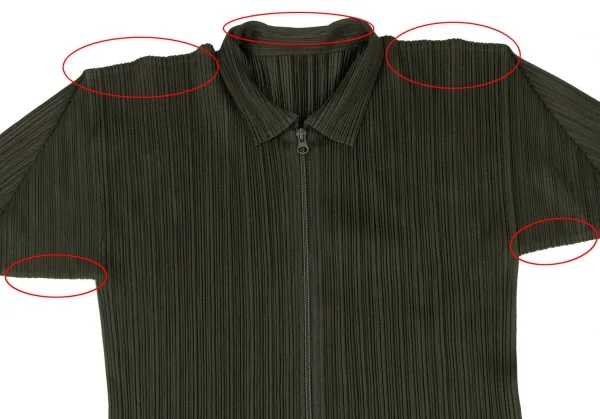 PLEATS PLEASE Pleated Zip-up Jacket K-138094_003