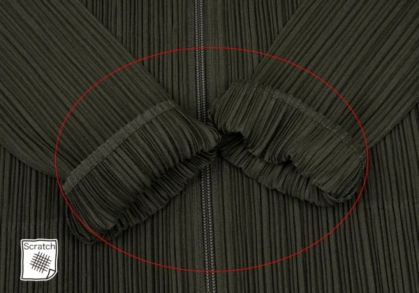 PLEATS PLEASE Pleated Zip-up Jacket K-138094_010