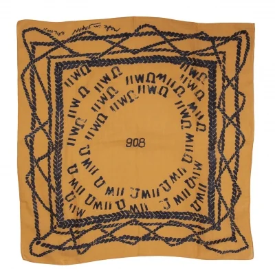 45R 908 Dyed umii Rope Pattern Handkerchief