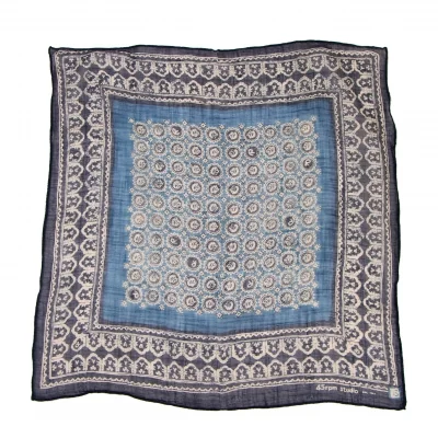 45R Indigo Dyed Handkerchief