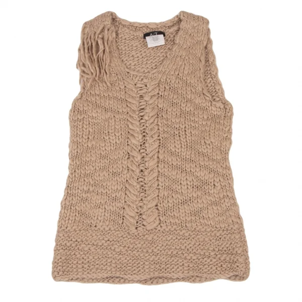 A/T(ATSURO TAYAMA) Wool Fringe Lowgauge Knit Vest K-138159_002